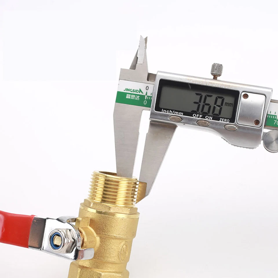 BSP Brass Lever Ball Valve Full Flow Ball Valve 1/4" 3/8" 1/2" 3/4" Female/Male - Image 3 of 4