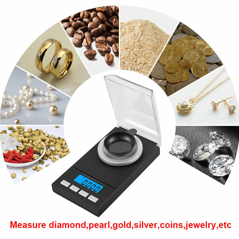 Digital Scales Gold Diamond Pocket Jewellery Carat 0.001g Micro Scale