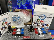 2008 Nintendo Wii Mario Kart Wii w/ Steering Wheel CIB Complete TESTED WORKING