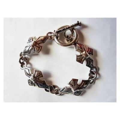 A&G Bracelet SV Silver 925 Cross Motif Silver | eBay A&G Bracelet SV Silver 925 Cross Motif Silver | eBay