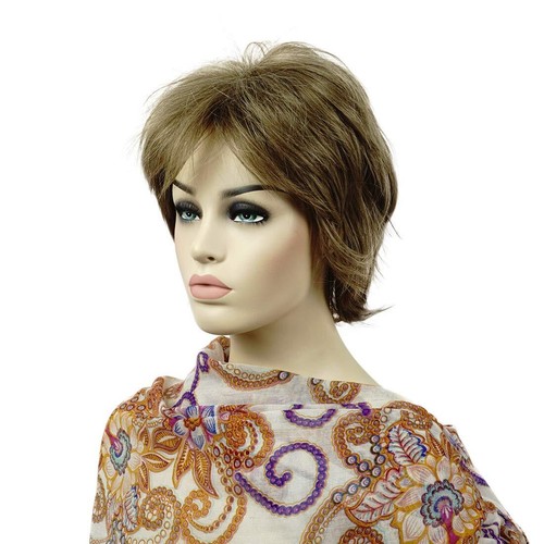Women Short Layered Shaggy Wavy Synthetic Pixie Cut Bob Ladies Cosplay Full Wigs - Bild 71 von 109