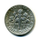 1952 P Roosevelt Dime US 10 Cent U.S America SILVER UNITED STATES 10c Coin #7920 — photo 2