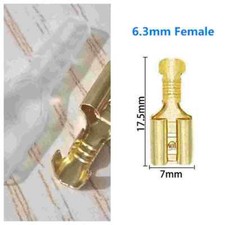 Sets 6.3mm Crimp Terminal Female Spade Connector Insulating Sleeve 50/100/200
