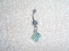 3D Gift Box Present Bow Belly Button Navel Ring Body Jewelry Piercing Sale
