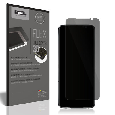 Full Cover Privacy Blickschutzfolie für Asus ROG Phone 6D Folie Anti-Shock