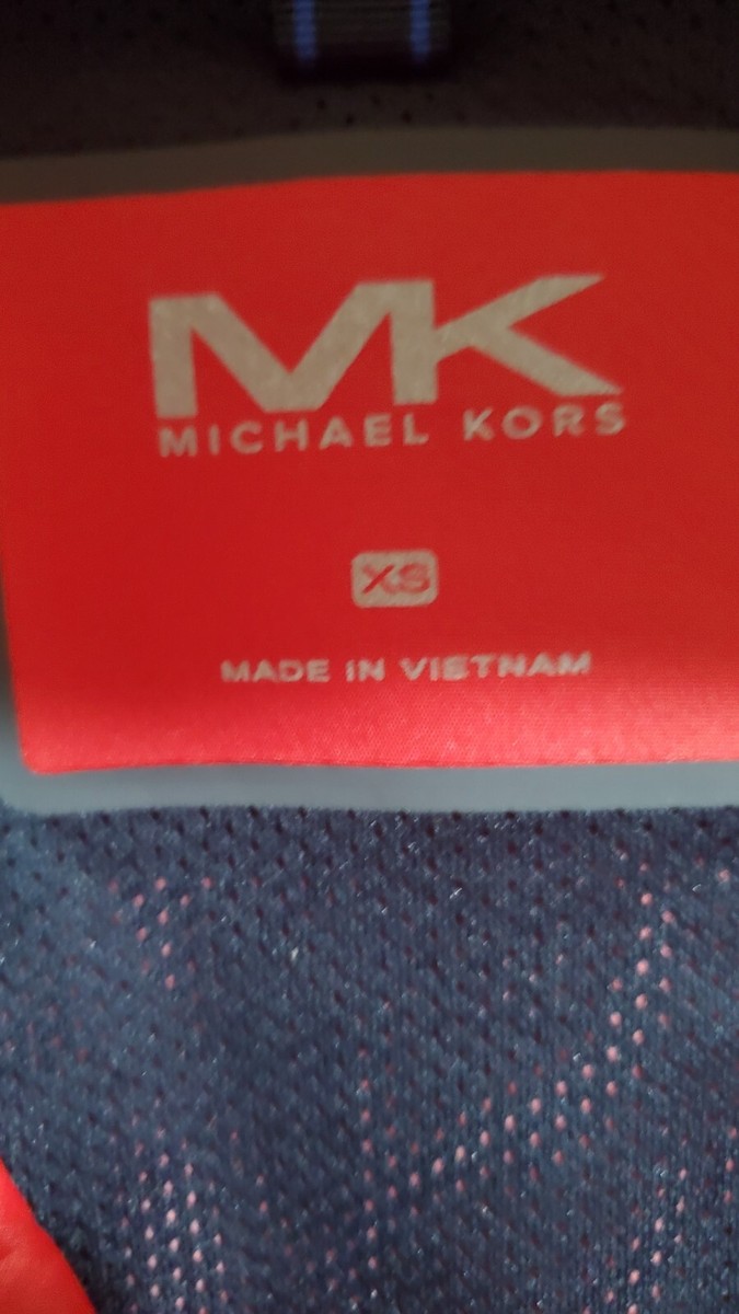 Michael Kors Men Reflective Logo Jacket Color Crimson US XS