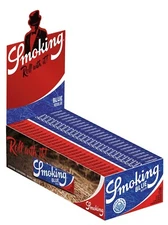 Smoking Blue Rolling Paper Tree-Free Single Wide 69mm (Box of 50 Booklets)