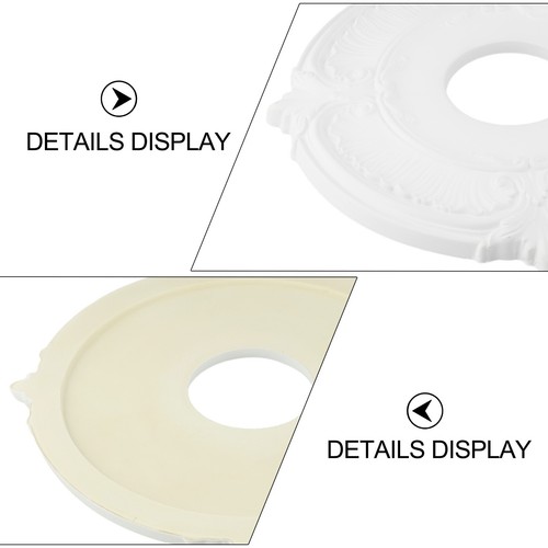 Crea un look limpio y acabado con medallón ventilador de techo decorativo blanco - Imagen 7 de 24