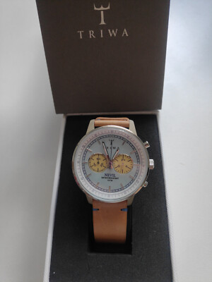 Triwa Uhr Raven Nevil Tan weiß NEAC101-T Neuwertiger Zustand