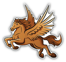 Horse Wings Animal Car Bumper Sticker Decal 5" x 5"