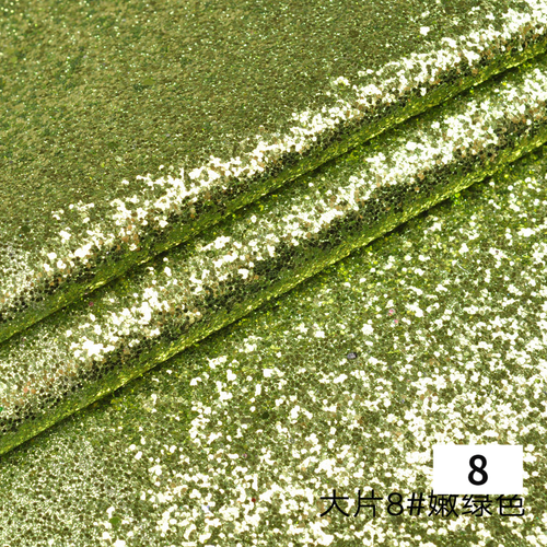 Tessuto grosso glitter morbida pelle PU materiale lucido paillettes fai da te borsa abito artigianato - Foto 12 di 21