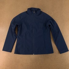 Team 365 Tt80w Ladies Size Small Navy Full Zip Leader Soft Shell Jacket *flaw*