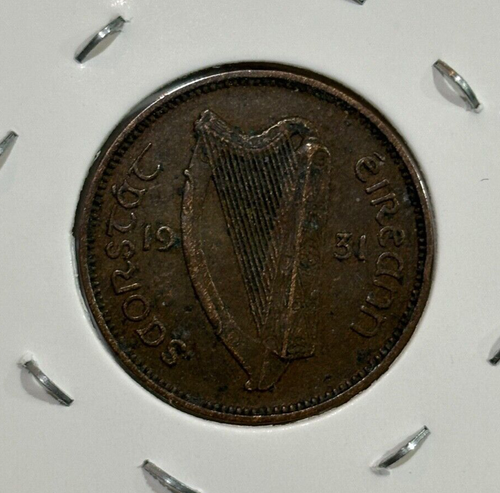 1931 Ireland Farthing / 1/4 Penny Coin - Bild 3 von 3