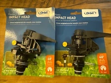 2 Orbit Jet Water Sprinkler Impact Head Adjustable 1/2" 55024