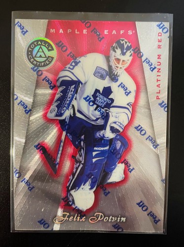 Felix Potvin [Platinum Gold] #11 1997 Pinnacle Totally Certified card