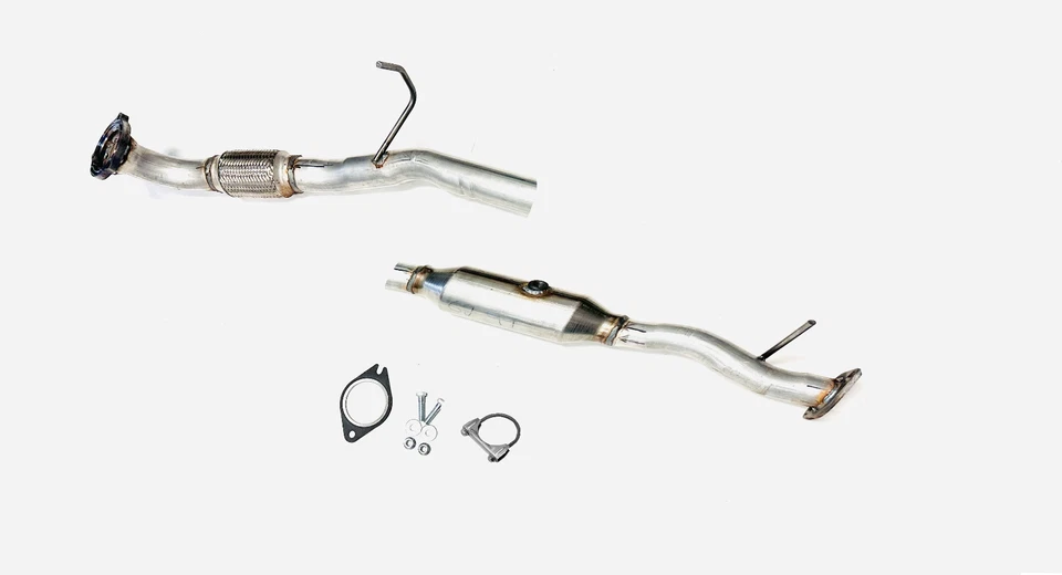 Fit: 2005-2010 Volvo S40 & 2005-2009 V50 2.5L Turbo Flex Pipe With Cat converter Foto 2 de 4