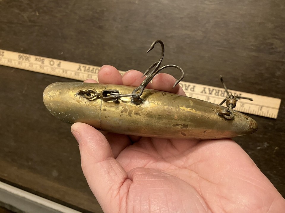 Vintage Brass Salmon Plug Fishing Lure The Alaskan Plug Alaska Tackle