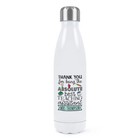 Personalised Thank You Absolute Best Teaching Assistant Double Wall Water Bottle