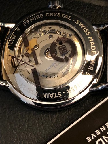 $1395 Reloj suizo automático Raymond Weil Maestro esfera azul para hombre 2837-STC-50001 - Imagen 4 de 7