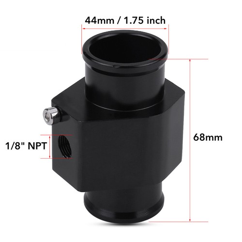 1-2 INCH RADIATOR WATER COOLANT HOSE ADAPTER FITTING 1/8" NPT TEMP SENSOR PORT - Picture 15 of 18
