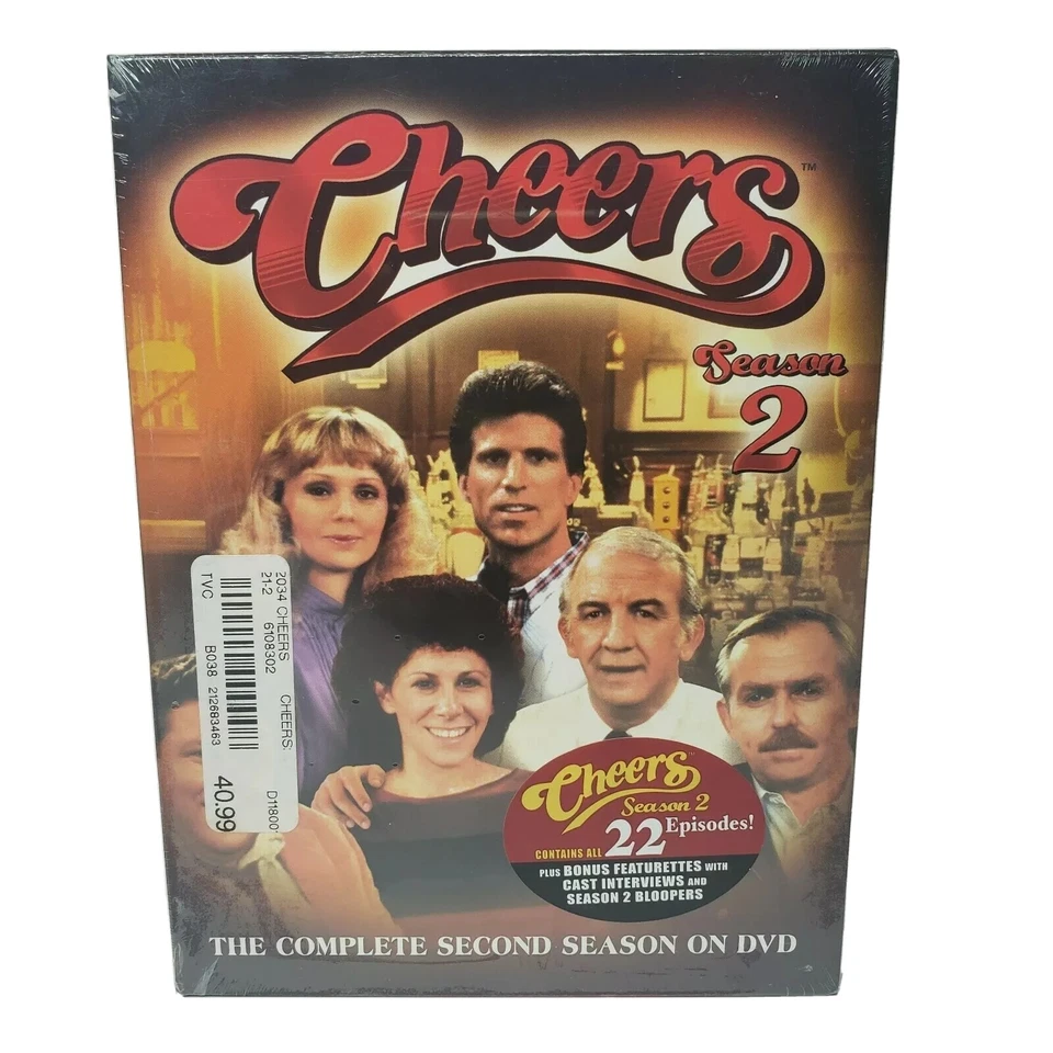 Cheers - The Complete Second Season (DVD, 2004, 4-Disc Set) New Sealed - Image 2 of 4