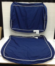 Frontgate Grandinroad Replacement set cushion covers blue white double piped