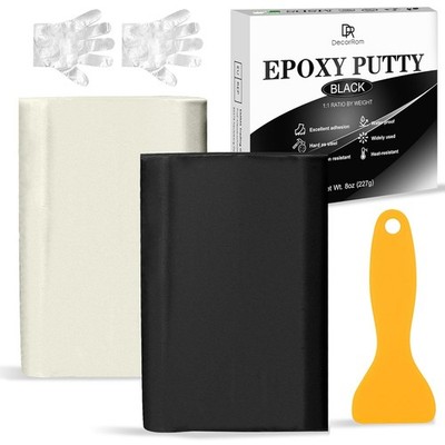 DecorRom 227g Epoxidharz Knete Schwarz Reparaturknete Metall Fliesen Keramik