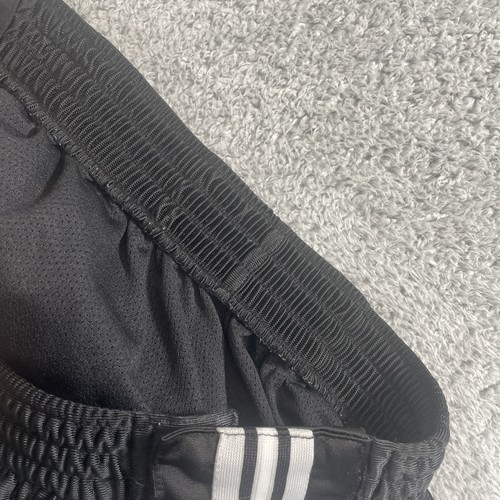 VTG Y2K Nike Track Pant Men XL Black Satin Stripe Tear Away Baggy Silver Tag - Picture 19 of 19