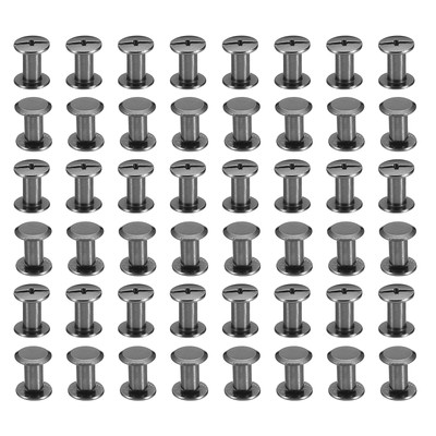100 Sets Chicago-Schrauben, M5x8mm Chicago-Schrauben Phillips-Bindeschrauben