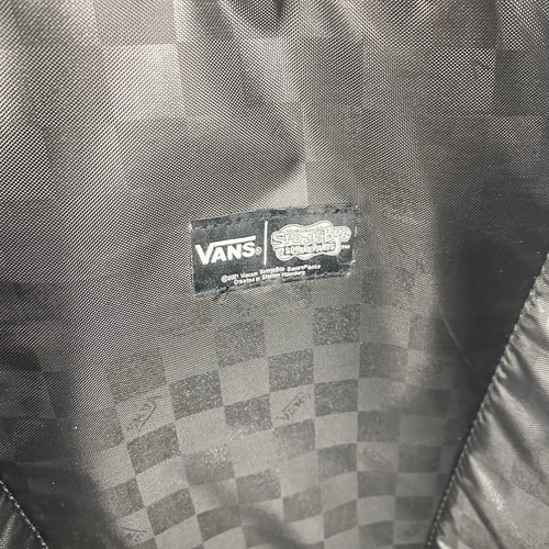 Vans x Spongebob Squarepants Backpack Black Checkered Off The Wall School SK8 - Picture 10 of 12