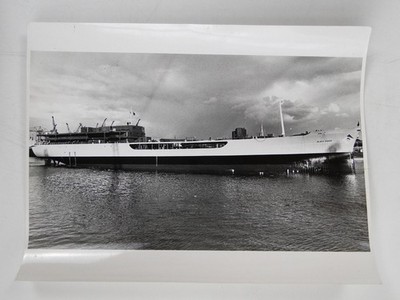 RFA Black Rover Schiff nach Start Newcastle Upon Tyne RL Palmer 1973 Vintage Foto