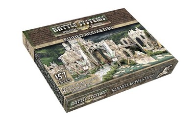 Fantasy Terrain Ruined Monastery - D&D DND Ruins Church YHP