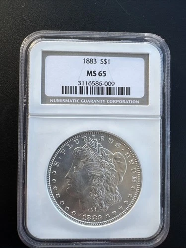 1883 Morgan Silver Dollar Philadelphia NGC MS65 Impeccable Beauty