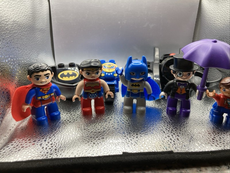 LEGO Duplo Figures DC Comics Lot Batman Superman Wonder Woman Penguin and More