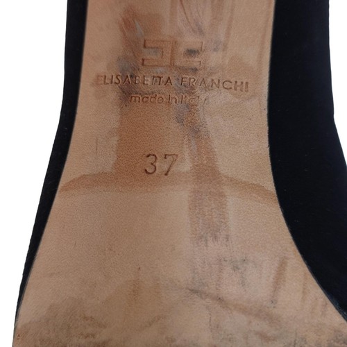 Auténticas botas para mujer ELISABETTA FRANCHI - nobuck negras - Imagen 7 de 7