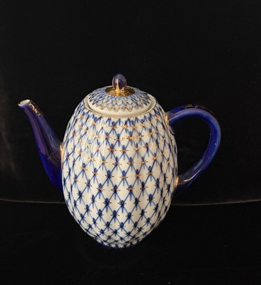 By each: Russian Imperial Lomonosov Cobalt Net Porcelain | eBay