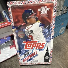 Topps 2021 Baseball UK Edition MLB Baseball Sealed Trading Card Box 99 Cards