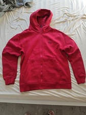 Felpa Jordan rossa con cappuccio e zip