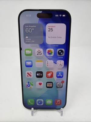iPhone 16 Pro 256GB Unlocked Black Titanium   96% Battery