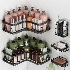 Corner Shower Caddy 5-Pack, Advanced Rustproof Design, No Drilling Adhesive S...
