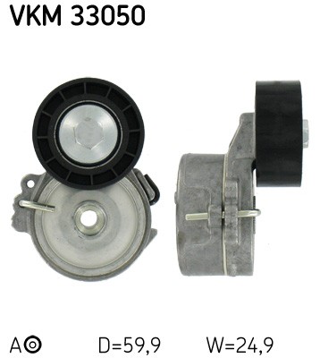 Upper SKF-OE VKM 33050 Belt Tensioner, V-ribbed belt for CITROËN,FIAT,PEUGEOT - Image 3
