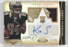 2013 Certified Freshman Fabric Mirror Gold Signatures /25 Kenny Stills Auto 0r4