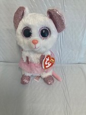 Ty Beanie Boos💜Nina The Mouse 7" New MWMT's
