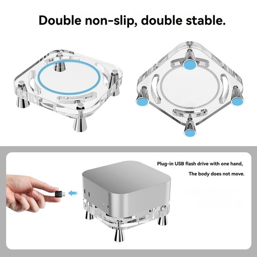Acrylic Stand for , Desktop -Slip Base for Mini4, Hollowed Avoid5748 - Photo 5/7