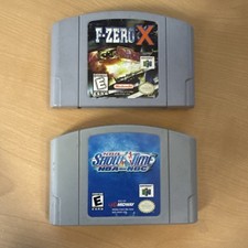 Nintendo 64 F-Zero X and NBA Showtime!  Game Lot of 2 🔥🔥🔥