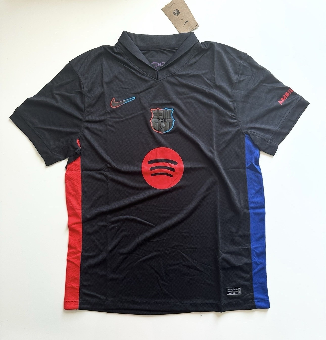 Camiseta de Fútbol Nike Barcelona Visitante Negra Nueva 24/25 Talla XL