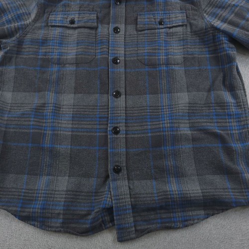 Camisa LL Bean Signature Para Hombres Grande Franela a Cuadros Calce Ajustado Gamuza Tela Chamarra - Imagen 5 de 12