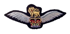 Queen's Crown Pilot Badge Qualification (Army Air Corps) Wings Colour