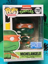 Funko Pop TMNT Michelangelo Translucent Green #1701 Vinyl with Protector