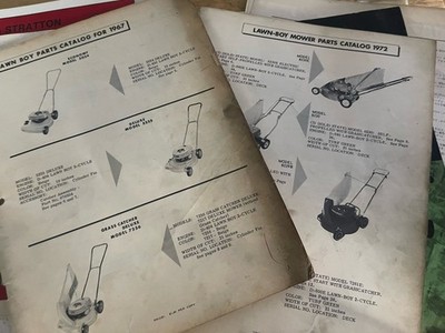 Lawn Boy Parts Catalog 1967 & Lawnboy Parts Catalog 1972- 2 pcs